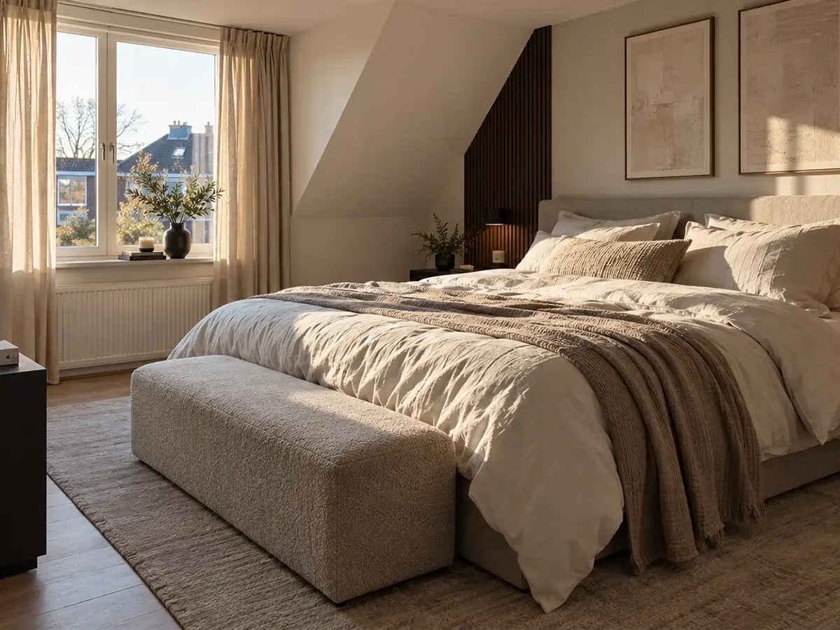 Een schoon en fris opgemaakt bed na een professionele matrasreiniging aan huis